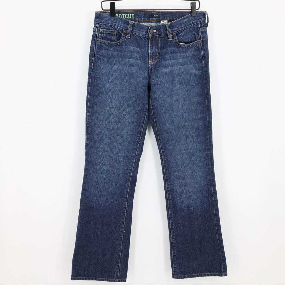 Vintage J. Crew 90s Bootcut Jeans 100% Cotton Indie Sleaze Rigid Denim Size‎ 29